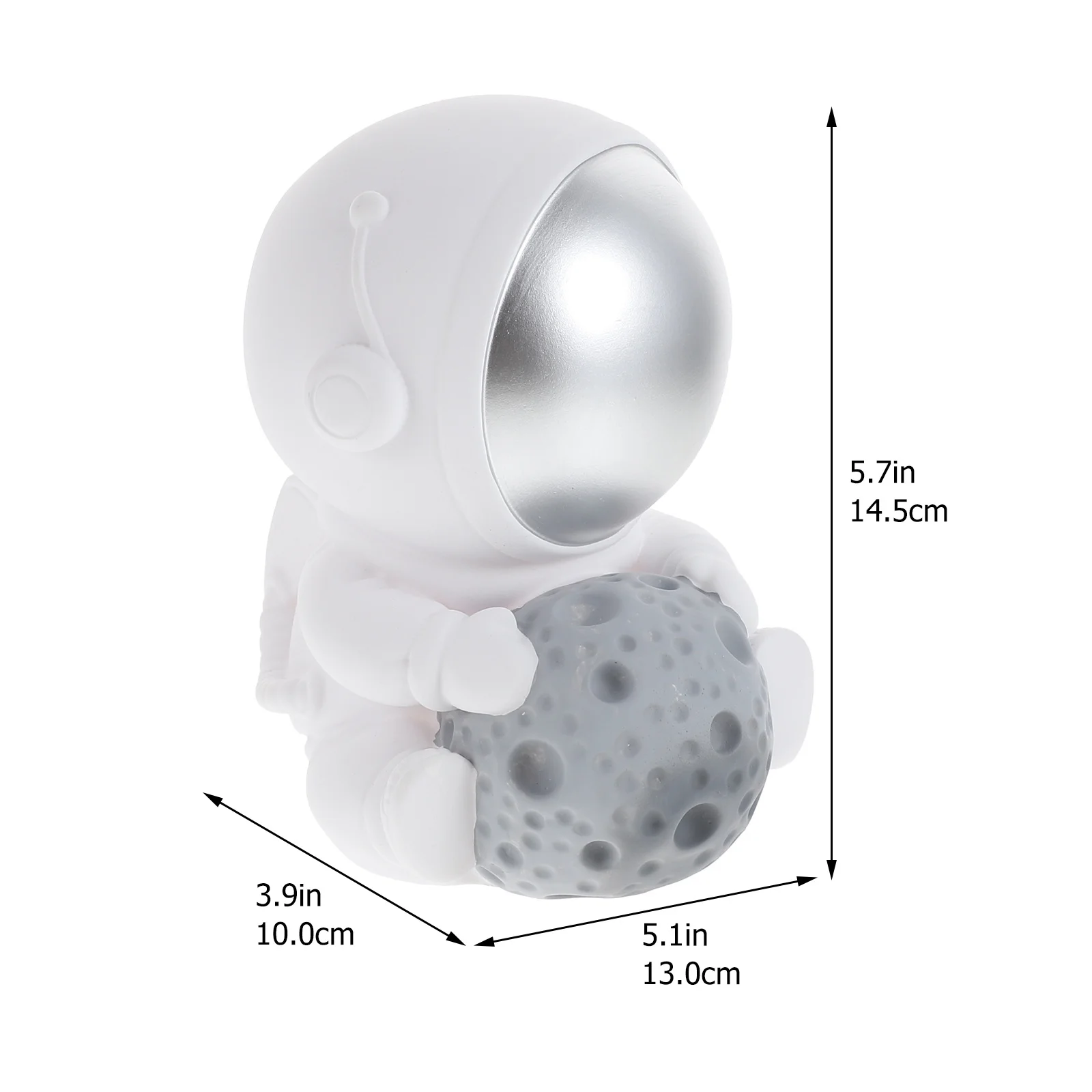 صندوق توفير فينيل جميل لرائد الفضاء على شكل خنزير للأطفال، جرة نقود مزخرفة بسعة كبيرة، هدية زينة لسطح المكتب والمكتب المنزلي