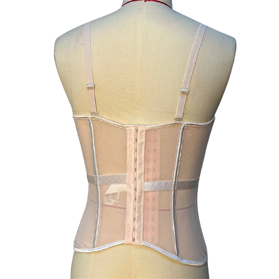 Becirzet Elegantes Formgebendes Sexy Spitzenkorsett Damen-Bustier Taillentrainer Schlankes Crop-Top Körperformer Mehrfarbiger Fischgräten-BH – Detail 26