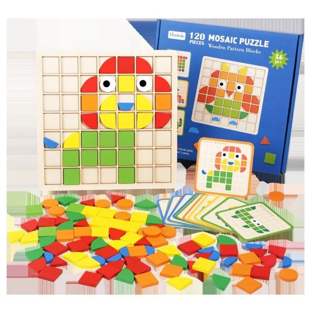 Puzzle, Holzpuzzle, Spielzeug, buntes sensorisches Spiel, frühes Lernspielzeug, 3D-Puzzlebrett ab 3 Jahren