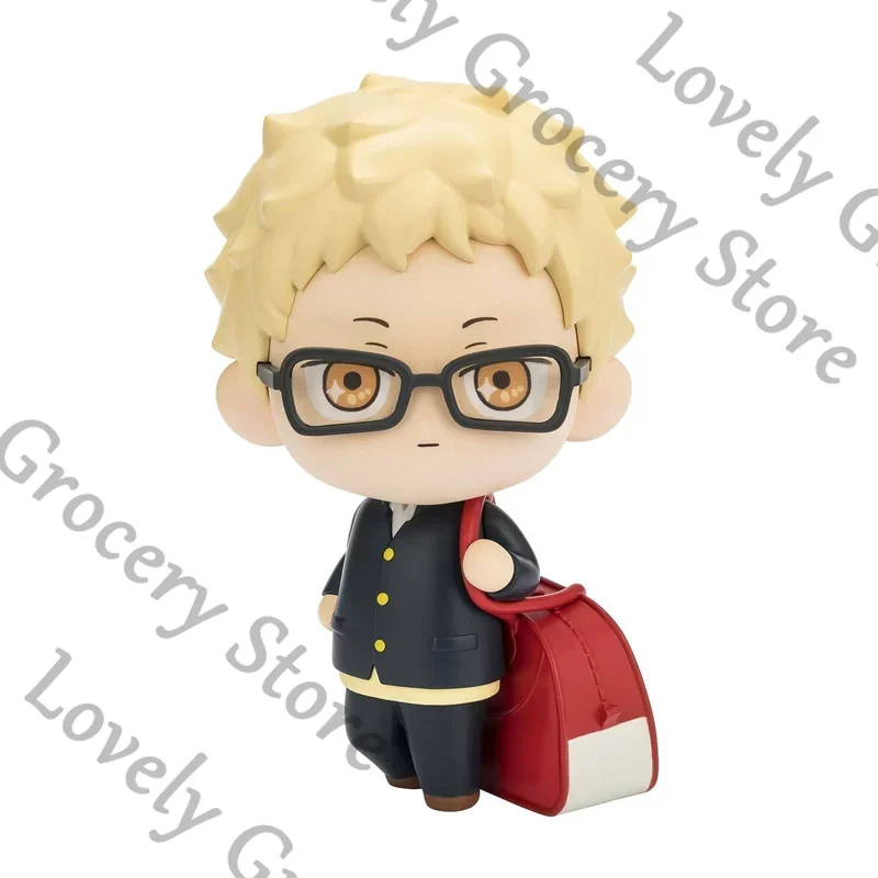 

10cm Anime Haikyuu!! Kei Tsukishima Cosplay Cartoon Miniature Figurine Figures Model Garage Kits Mascot Accessories Fans Gift