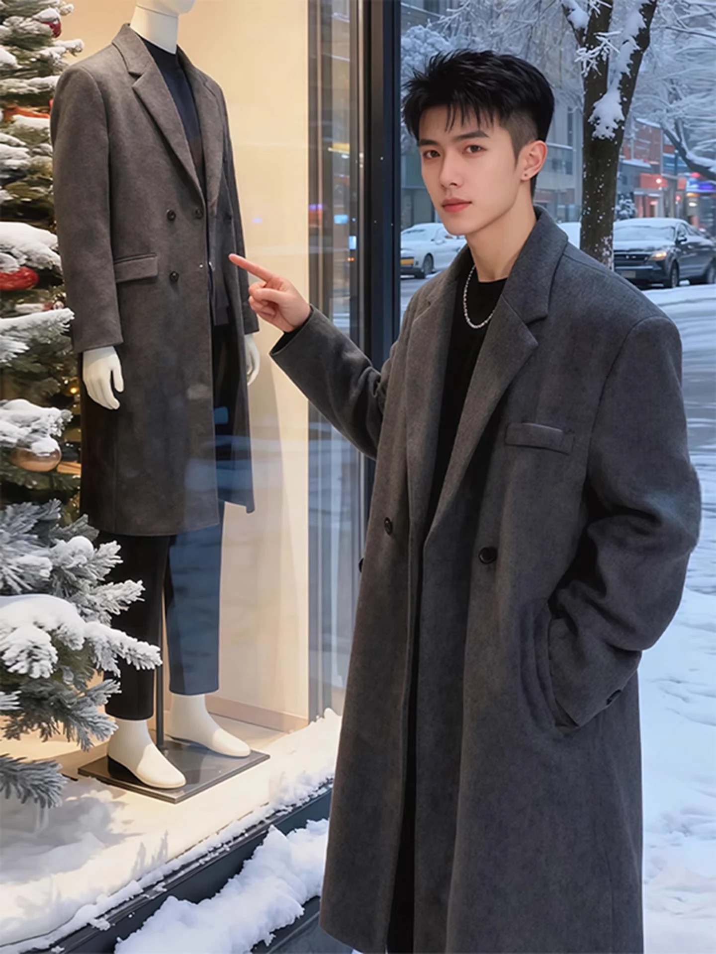 Cappotto in Lana Nero da Uomo, - Tailored Coat Wool recensione e prezzo