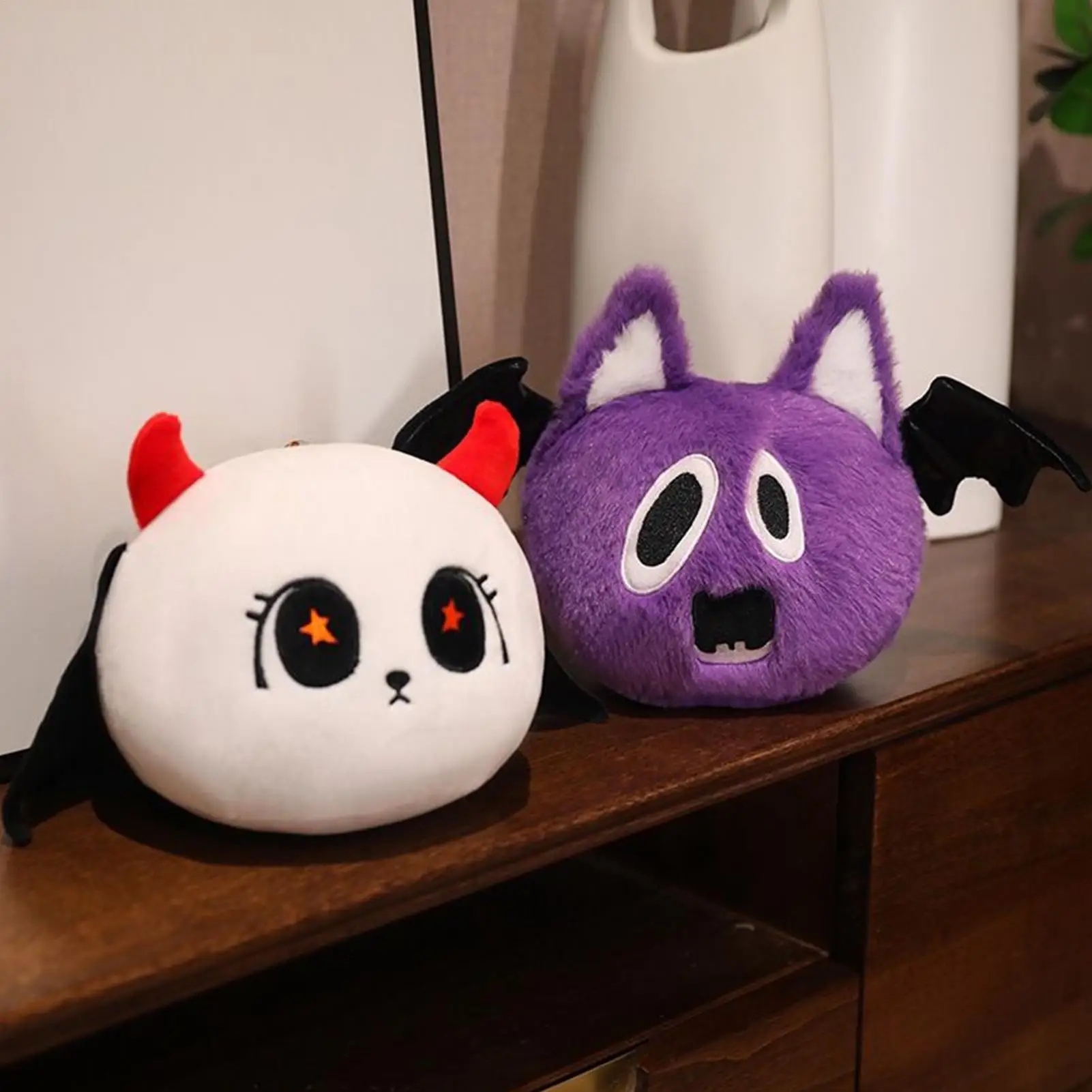 Juguetes de ventosa de felpa de Halloween |   Muñeco de calabaza de araña y murciélago para niños, adolescentes, coleccionistas, hora de dormir, viaje, coche, decoración de guardería