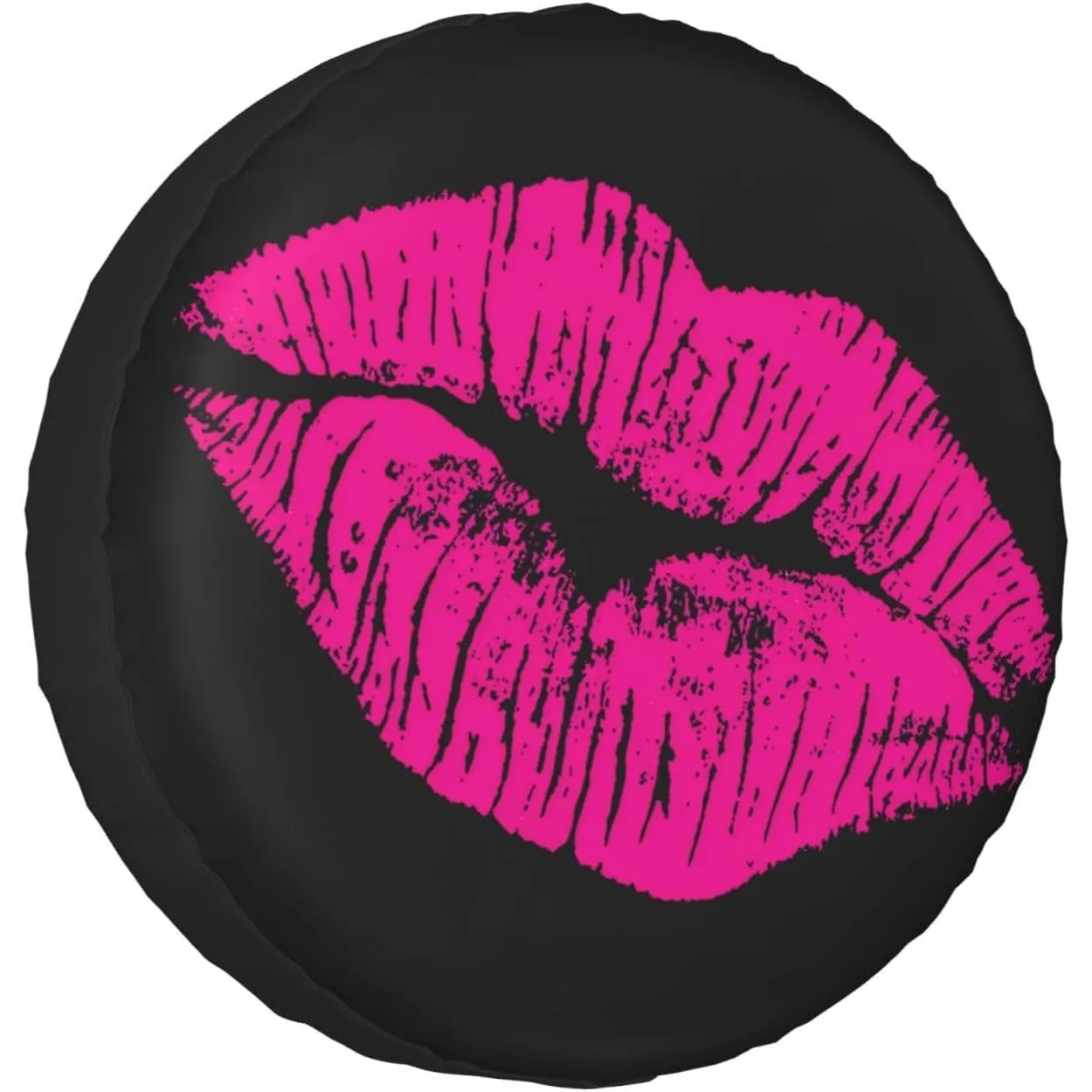 Funda para neumático de repuesto con diseño de labios rosas de los años 80, protectores de ruedas resistentes a la intemperie, protección solar a prueba de polvo, accesorios universales para coche de 17 pulgadas