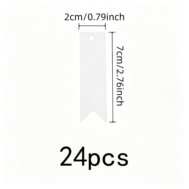 24 pcs Blank Gift Tags, Lightweight Paper Card, Gift Wrapping Decoration Wedding Favor Labels, Blank Smooth Surface