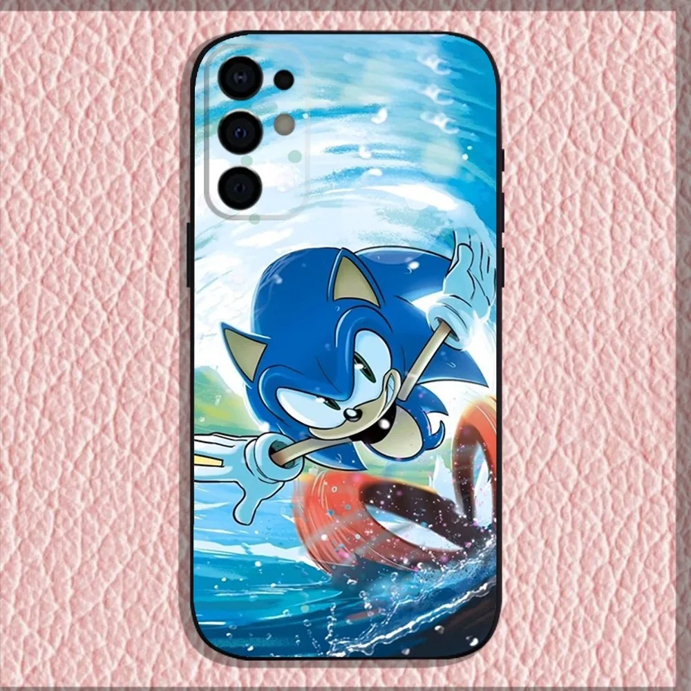 Anime S-Sonic The H-Hedgehog Phone Case For Samsung S24,S21,S22,S23,S30,Ultra,S20,Plus,Fe,Lite,Note,10,9,5G Black Soft Shell image 4