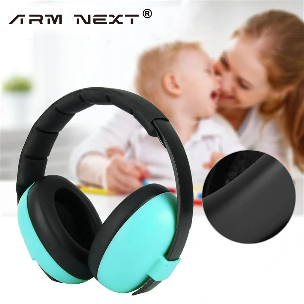 Kids Noise Cancelling Earmuffs Headphone Hearing Protection Safety Earmuffs Baby Sleep Anti-Noise Ear Defenders