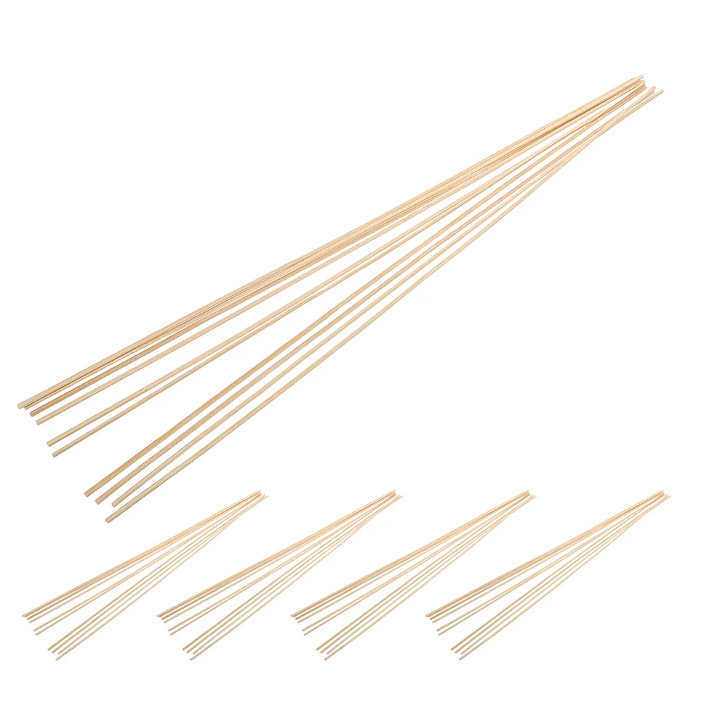 

50Pcs Kite Making Materials Unfinished Bamboo Dowel Rods Strong Flexible for DIY Kites Family Bonding Kite Accessories