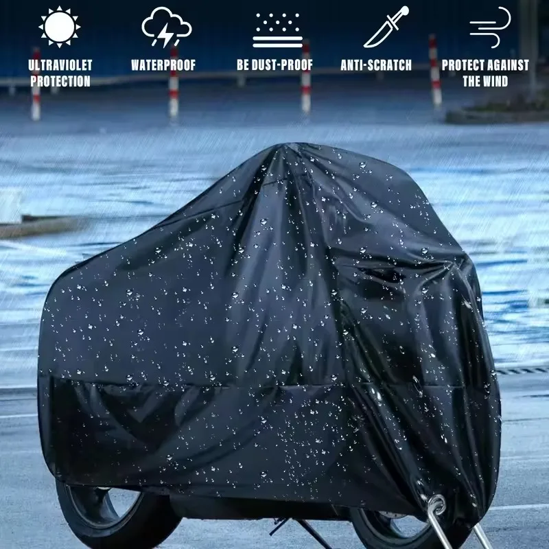 210D Oxford Motorcycle Cover Waterproof All Season UV Protection For Peugeot SPEEDFIGHT 4+ Anti-Tear Windproof Motorbike Cover view 3