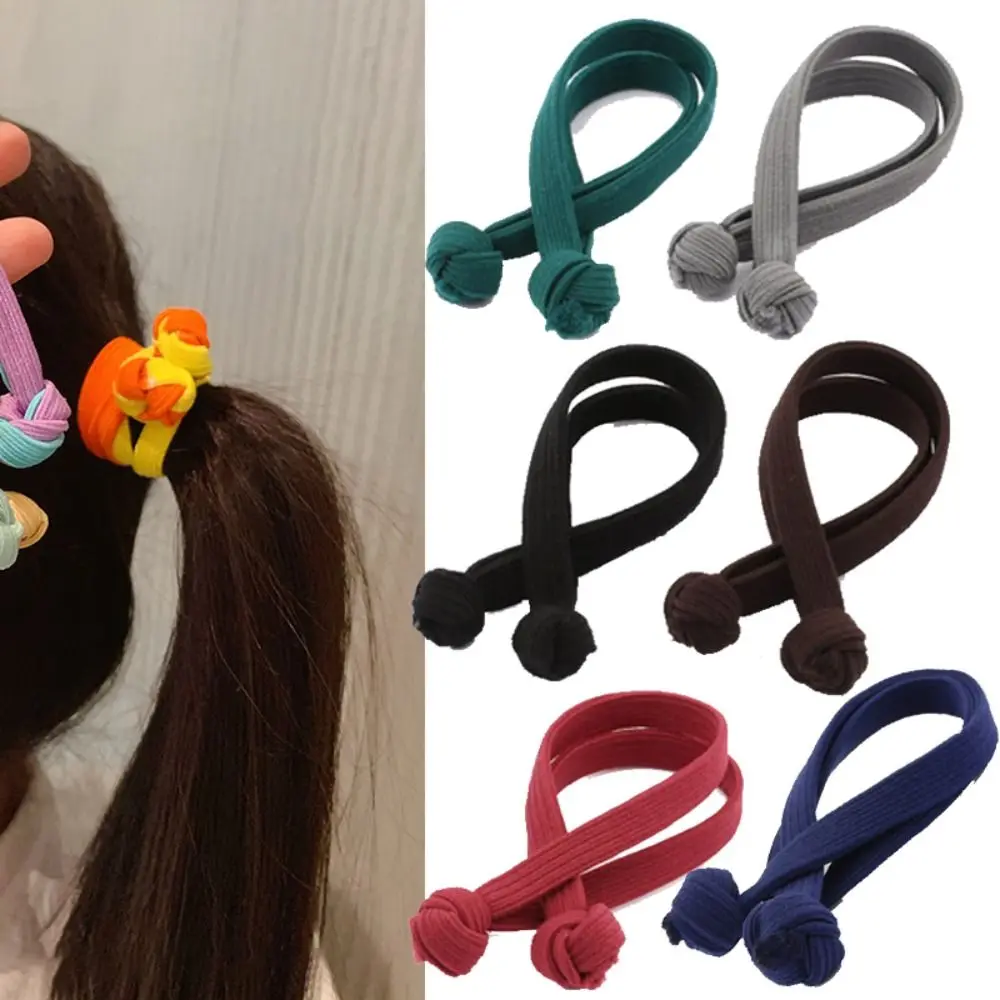 

Women Elastic Chinese Knot Head Rope Versatile Fashion Rubber Bands Tie Hair Rope Hair Accessories