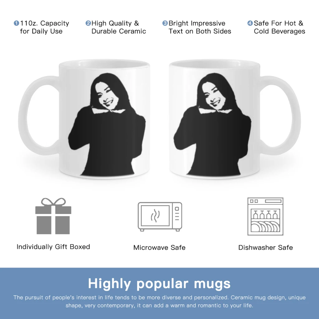 Hip Hop Singer Mitski Vintage Free shipping Coffee Cups Ceramic cups creative cups and cute mugs Personalized Gift Cup For Tea