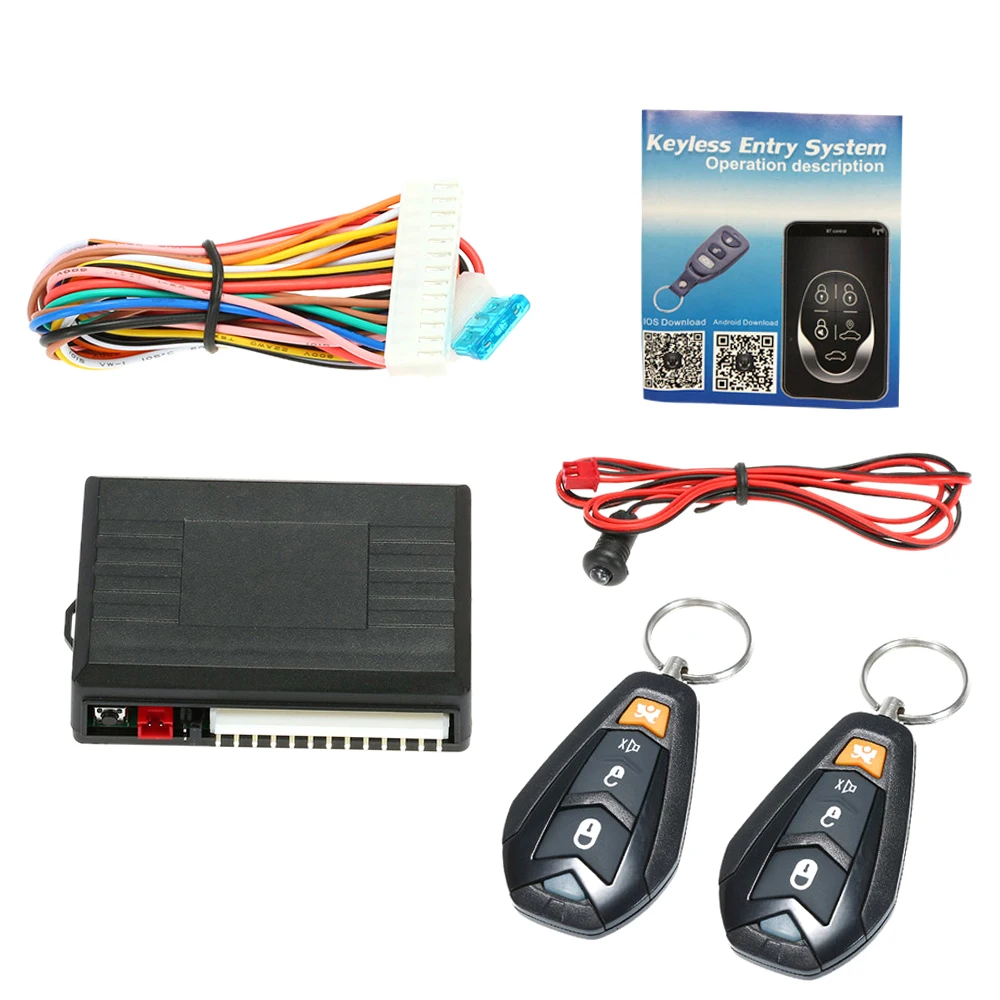 Universal Auto Türschloss Kofferraum Release Keyless Entry System Zentralverriegelung Kit mit Fernbedienung – Detail 33