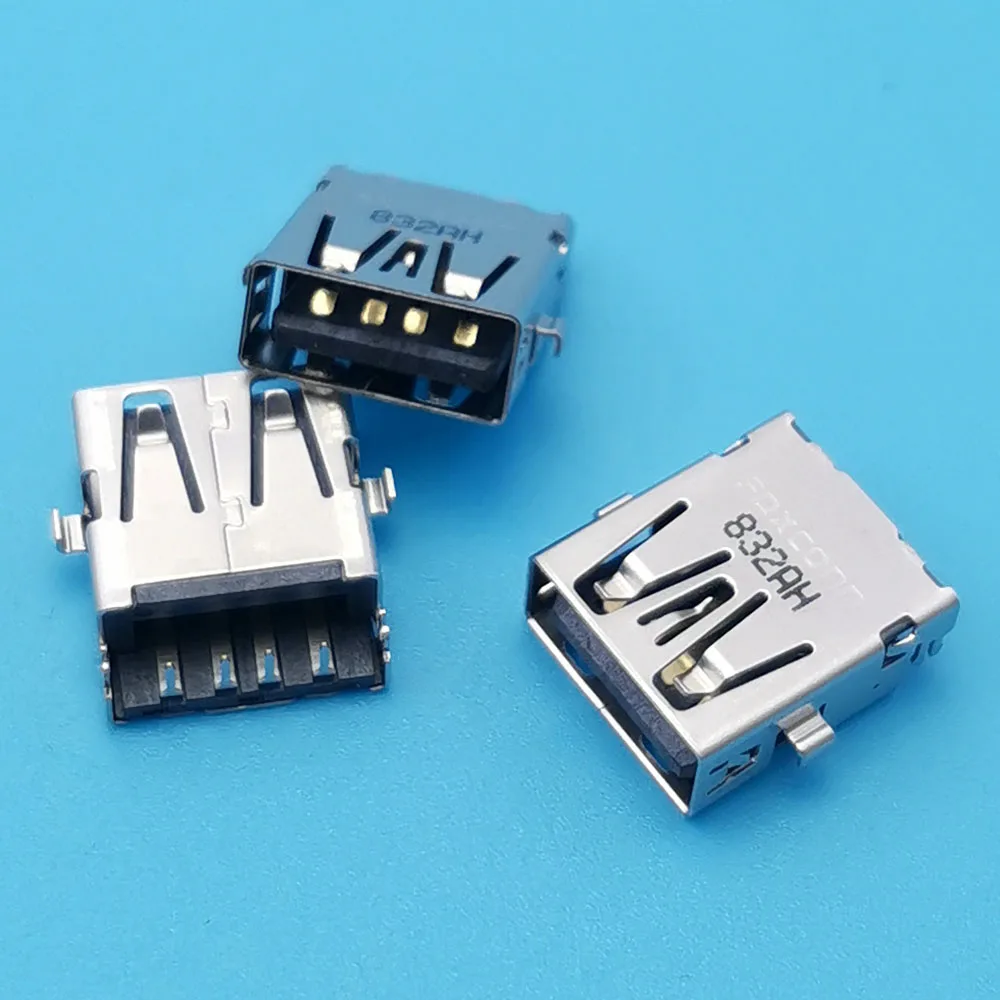 5 قطعة USB2.0 4P Type-A واجهة أنثى شحن ميناء موصل مقبس ل ASUS K550J X550C/V Y581C/L X200M أجهزة الكمبيوتر المحمولة USB 2.0