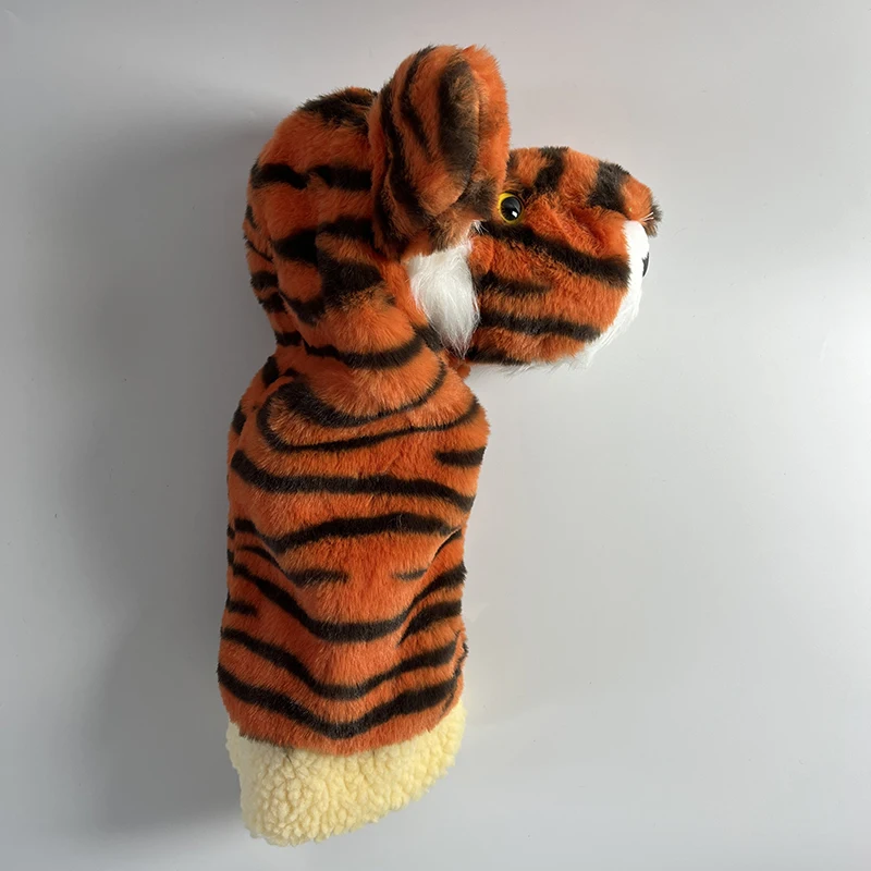 Golf Club Cover 2024 Cute Tiger Golf Cap Set Cartoon Plush Putter Cover