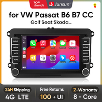 Junsun Android 13 Wireless Carplay Car Radio For Volkswagen Golf 5 6 Polo Passat B6 B7 Seat Skoda Jetta Universal Muiltmedia
