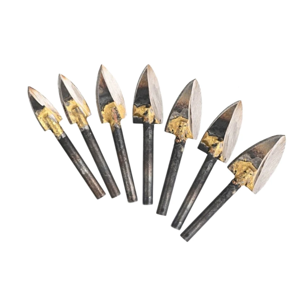 8-20mm HSS Brazed ukiran Cutter 6mm Shank penggilingan pemotong untuk ukiran kayu ukiran kayu pemotong Peralatan bengkel peralatan listrik