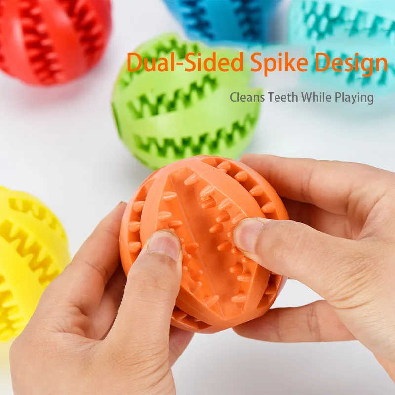 Hundespielzeug-Ball, Hundezahnreinigungsspielzeug, interaktives Hundespielzeug, Leckerli-Spender-Ball, Zahnpflegespielzeug, kognitives Hundespielzeug, Kauspielzeug