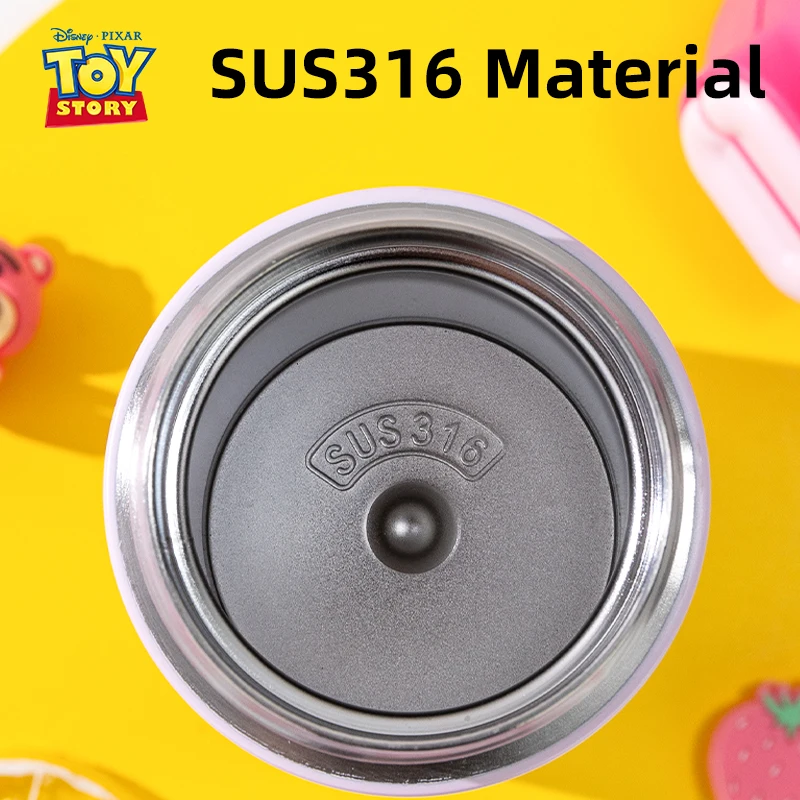 ディズニー スティッチ 子供用水筒 学校用 316ステンレス鋼製 保温カップ デュアルドリンク蓋付き 水筒 カップ付き