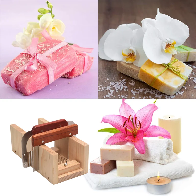 

J1UL1N 9 шт. набор силиконовых форм для мыла, прямоугольная деревянная силиконовая форма для мыла, резак, слайсер, мыло ручной работы, сделай сам, для изготовления мыльного торта