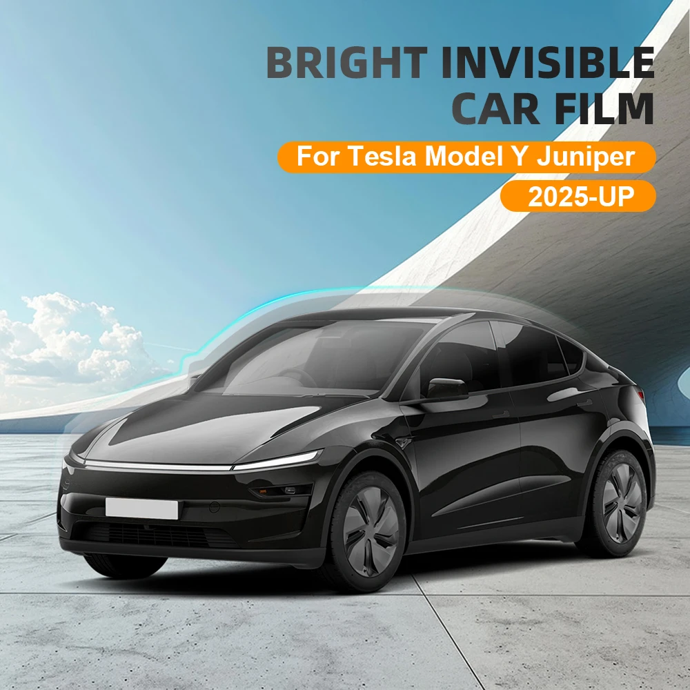 

9Mil TPU Scratch Resistant Car Paint Protection Glossy Film For Tesla Model Y Juniper 2025 2026-up Clear Bra PPF Accessories