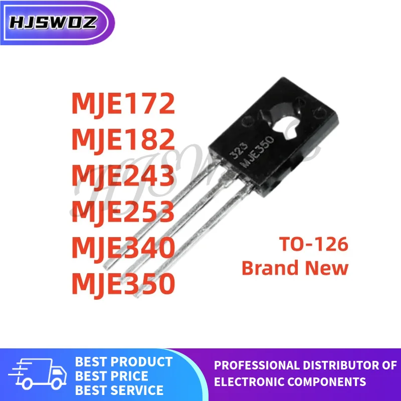 20PCS MJE243 MJE172 MJE340 MJE350 MJE253 MJE182 TO-126 Audio power transistor 100% quality