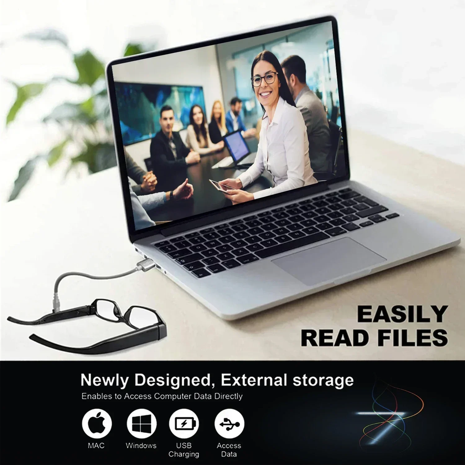 كاميرا صغيرة HD 1080P للتصوير HD مسجل فيديو نظارات كام لقيادة الدراجة ركوب النظارات الذكية مع كاميرا للخارجية