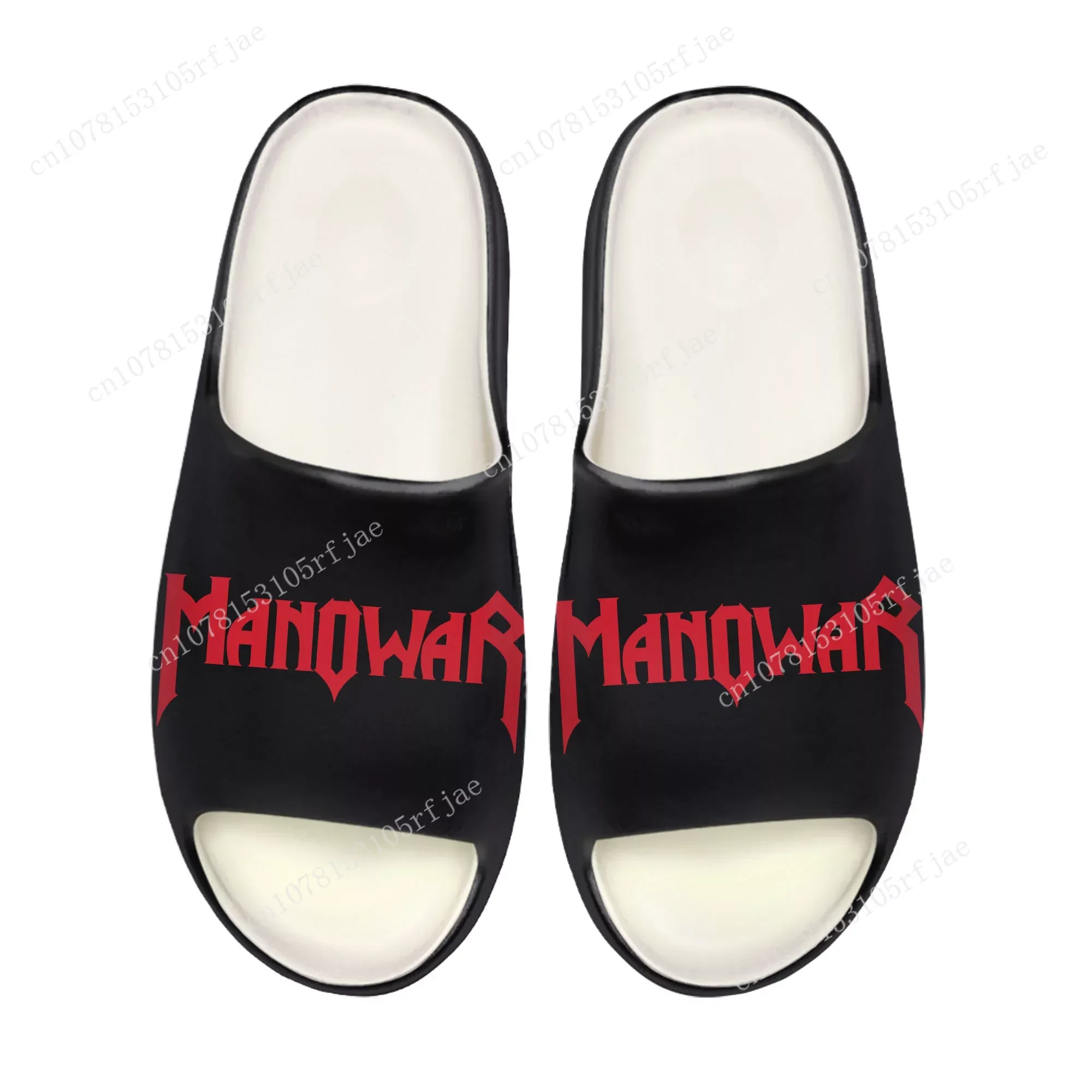 

Manowar Band Soft Sole Sllipers Home Clogs Step on Water Shoes Mens Womens Teenager Customize Bathroom Beach on Shit Sandals