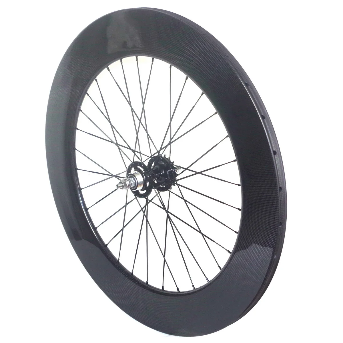 700C Track Bike Fixed Gear Carbon Wheelset Flipflop Hub Single Speed Bicycle Wheels 88mm Depth 25mm Width Clincher