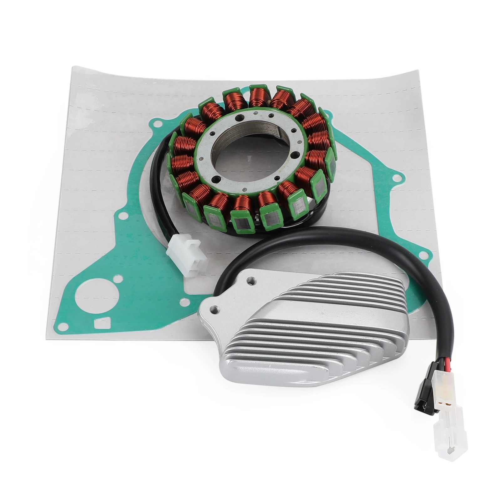 Areyourshop Stator Coil With Voltage Regulator Rectifier Gasket Kit Assy For Yamaha XV 500 535 Virago 1997-2003