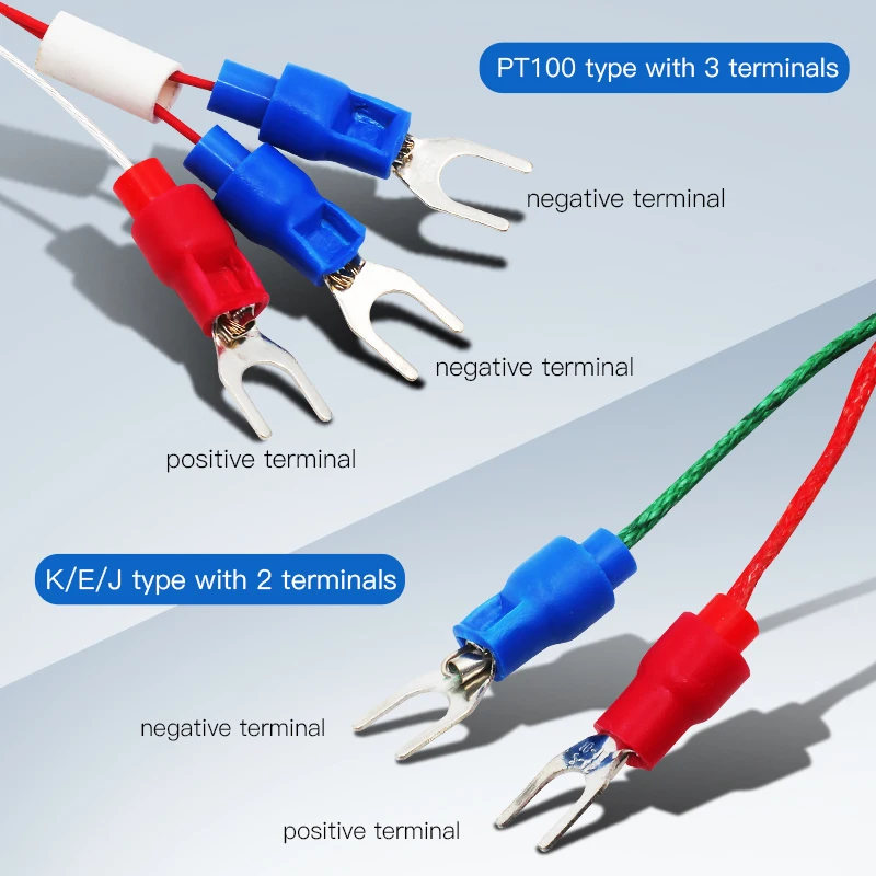 5x30mm 4.6x50mm Small Probe Thermocouple VaneAims Type K J PT100 0-600℃ 0.5/1/2/3M Temperature Sensor For Temperature Controller