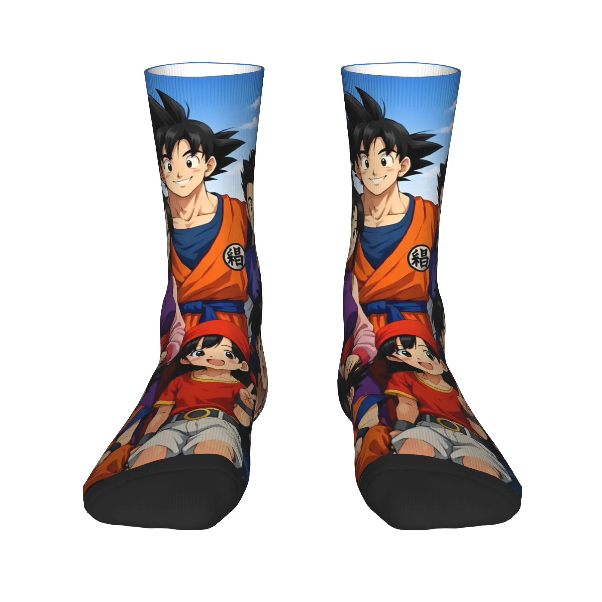 Couple Socks Chibi Goku D-Dragon B-Ball  Stockings Winter Harajuku Medium Soft Socks Printed Outdoor Sports Non Slip Socks