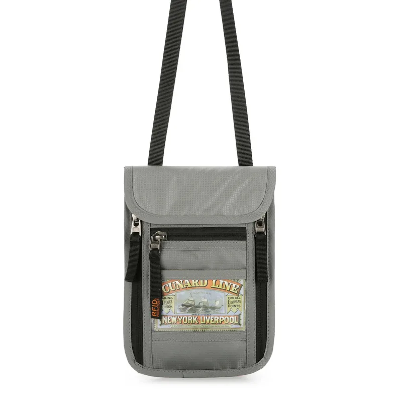Multifunctional travel passport bag,neck hanging document bag,light andportable,anti-theftbrush,suitable for,travel,businesstrip