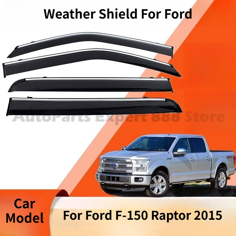 

Дефлекторы окон (ветровики) для Ford F-150 Raptor 15: Защита от дождя и ветра, накладки на окна, козырьки-«реснички»