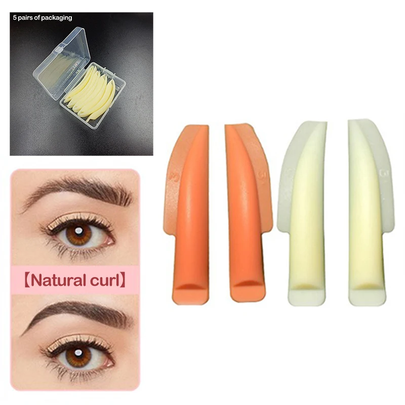 

5Pairs Box-packed Silicone Eyelash Perm Pads For Lash Lift Silicone Eyelash Perming Curler Lift Pads For Eyelashes Makeup Assis