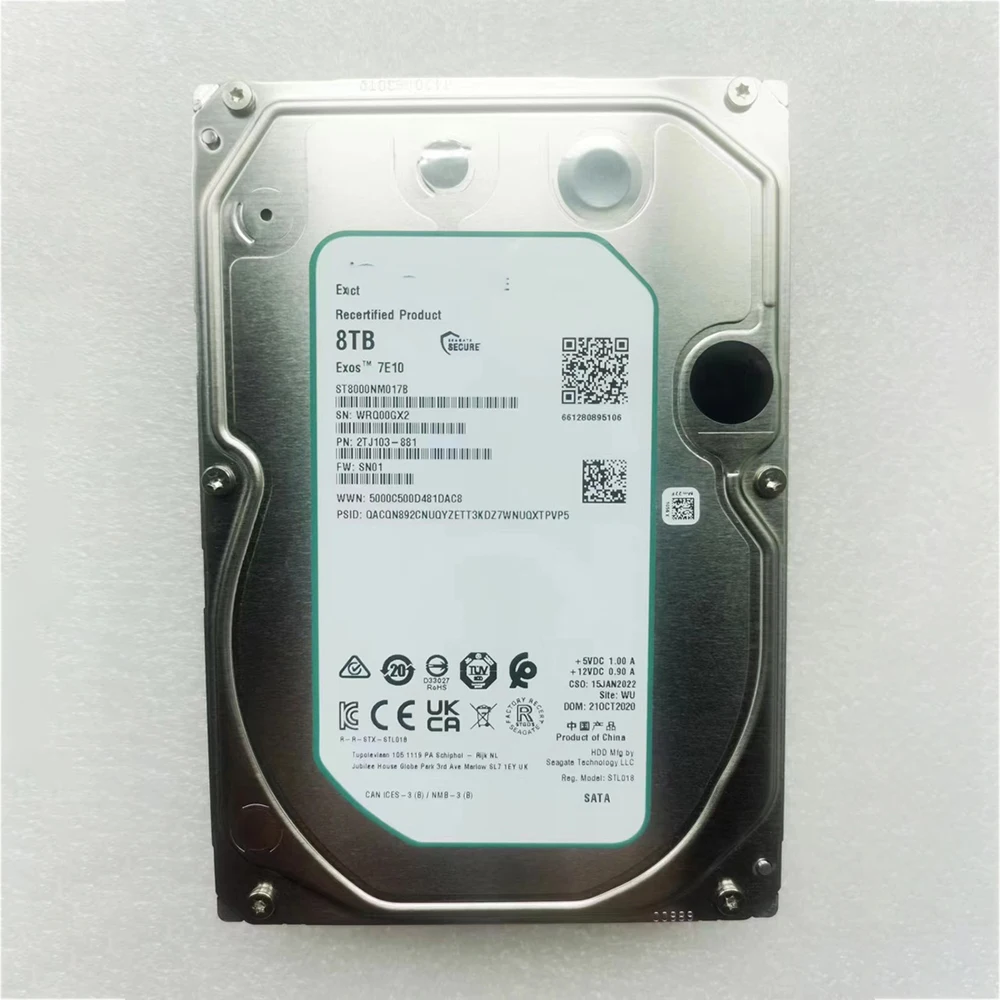 Disco duro Seagate de 8TB, 3,5 ", SATA, ST8000NM017B, ST8000NM000A, NM0055, NM000A