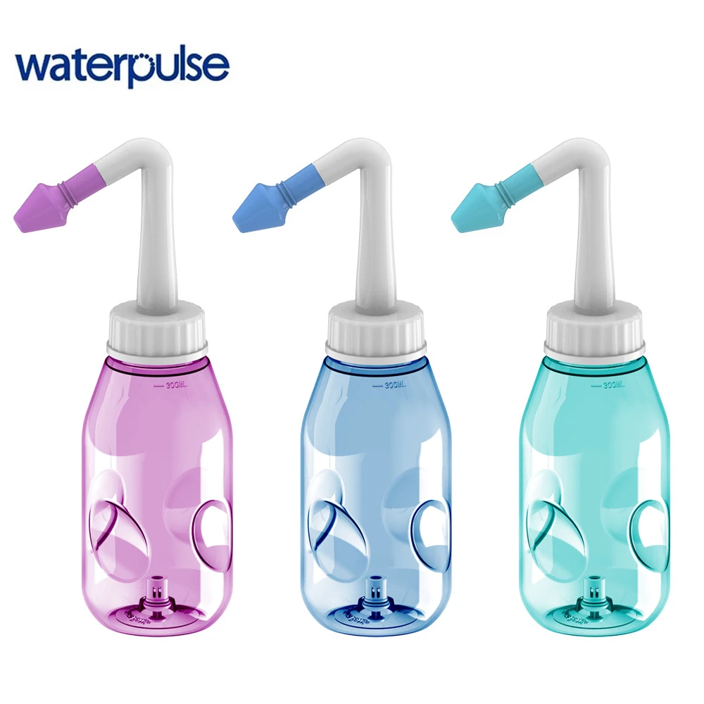 Waterpulse 300A Nose Wash Bottle  Nasal Rinse Cleaner irrigator Rhinitis sinusitis treatment Adults Children Net Neti Pots