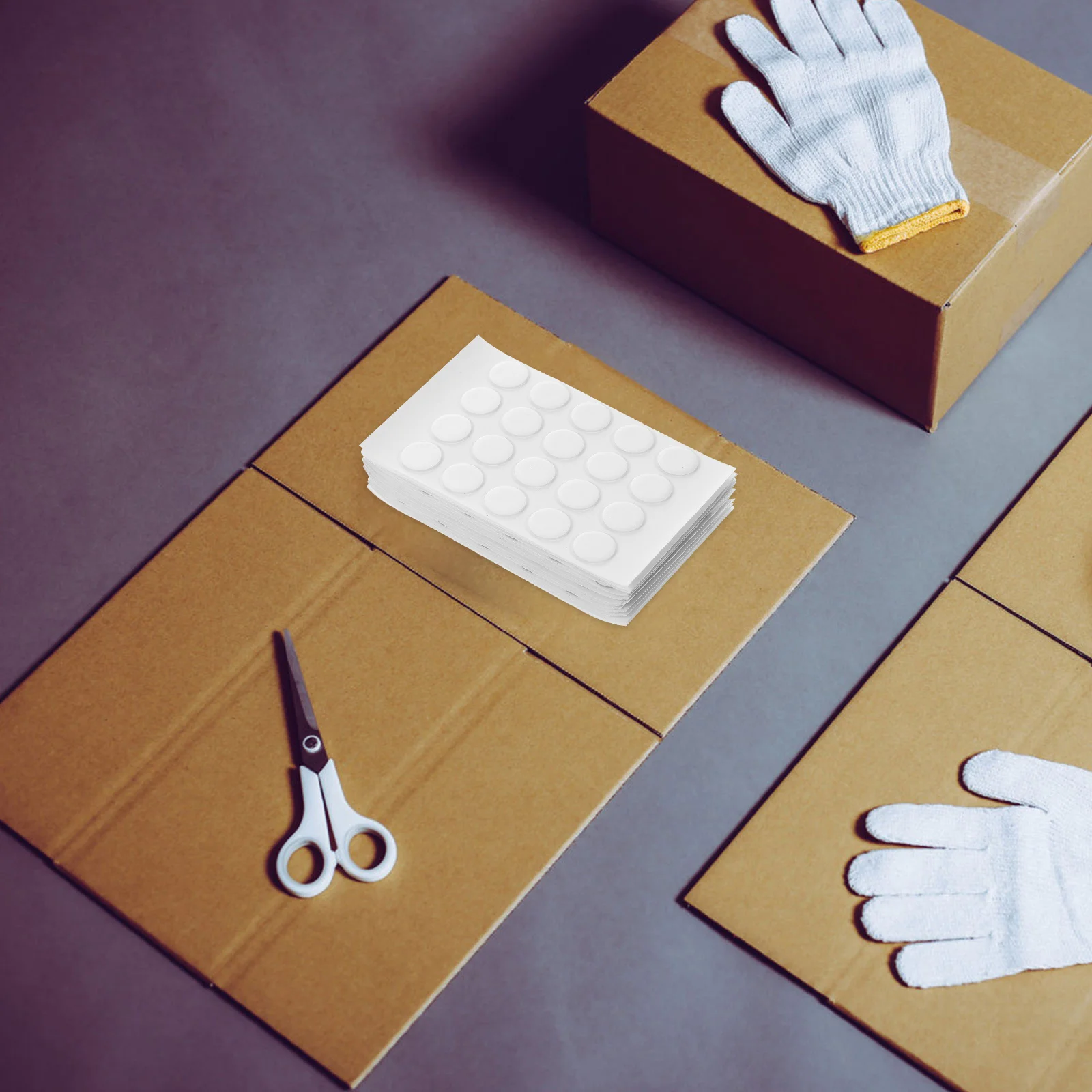 1000 قطعة نقاط لاصقة شفافة مزدوجة الجوانب مستديرة واضحة للحرف الراتنج الزجاج جدار تصاعد لا بقايا للإزالة #6