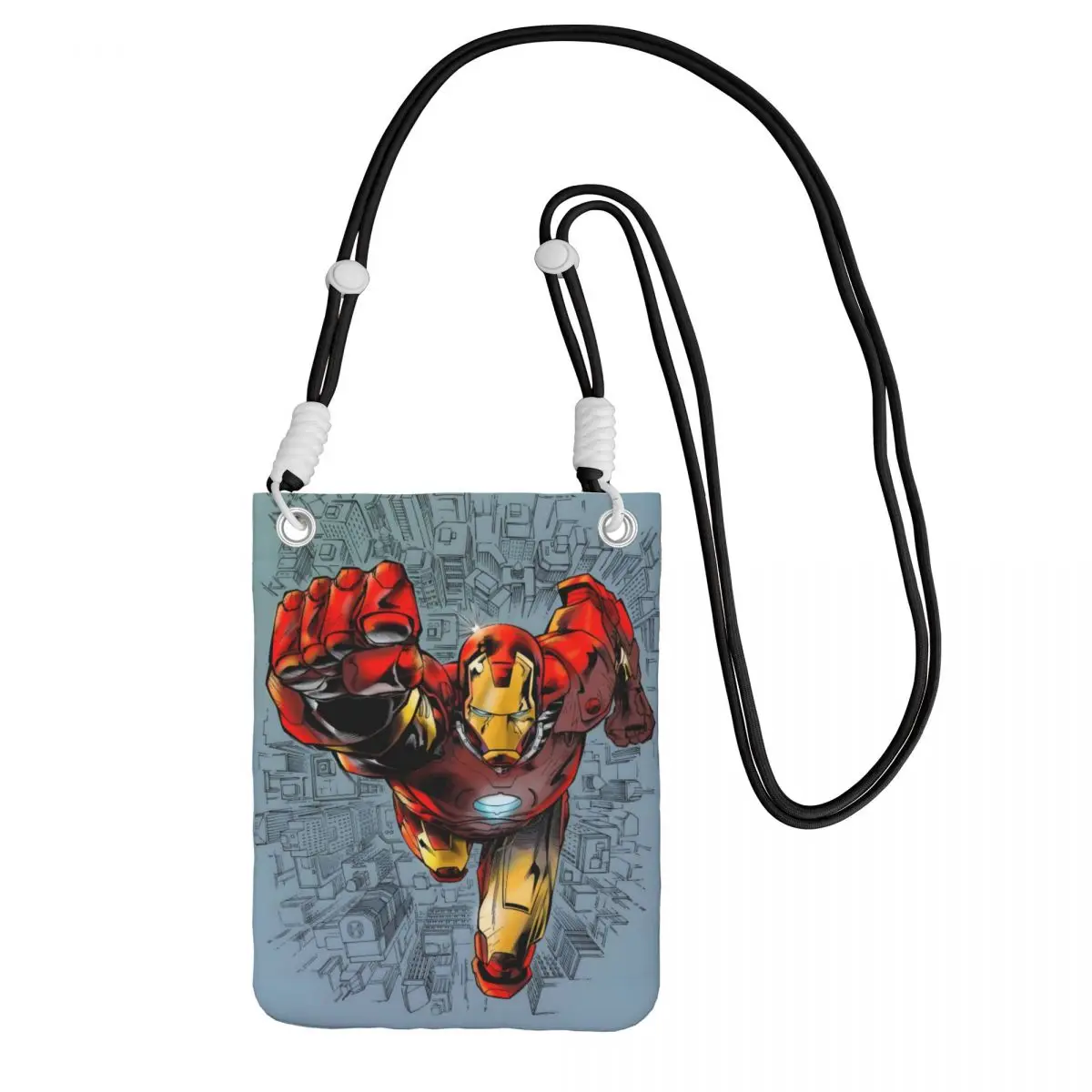 

Сумка для мобильного телефона Iron Man на заказ для мужчин и женщин, модная сумка через плечо с супергероем, сумка для ключей, мини-кошелек на плечо, кошелек