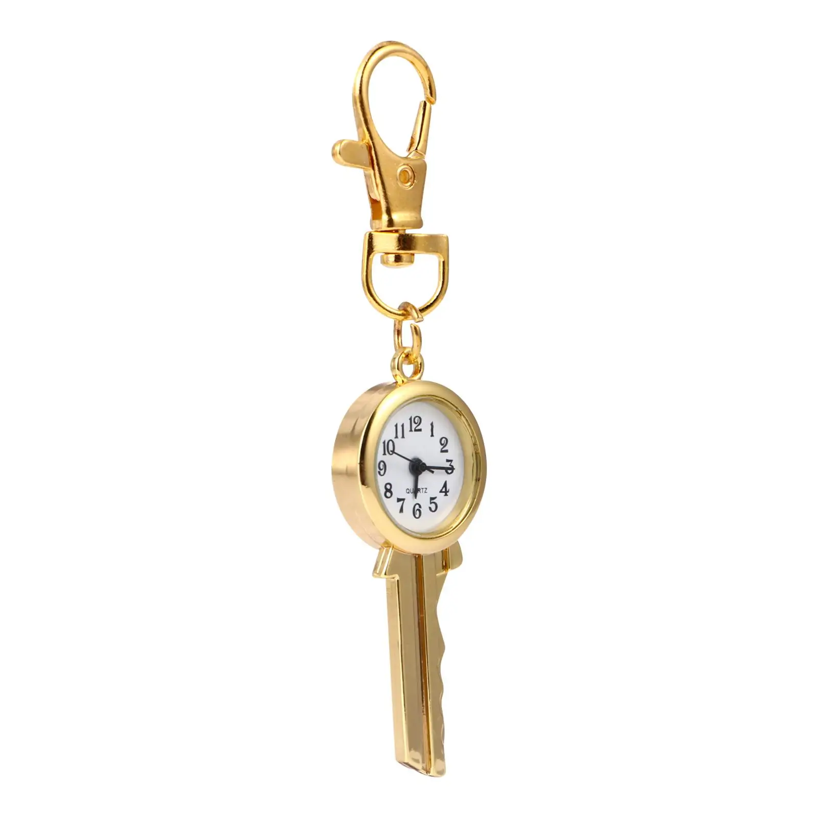 

Quartz Pocket Keychain Vintage Metal Accessory Retro Clasp Clip Key Ring Chain for Purse Key Accessory Wallet