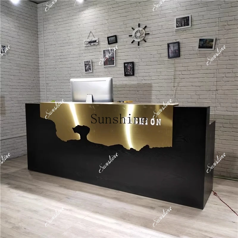 Hair salon checkout page Hair salon dedicated work Bar computer office cabinet  FT