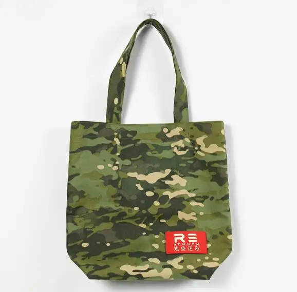 Chinese Camouflage Canvas Shopping Bag CP Handbag 36*36cm Men Australia Britain