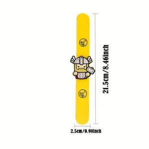 Marvel Hulk, Spider-Man, Iron Man anime merchandise,  accessories ，kids slap bracelets, party PVC bracelets,Boy's party gifts