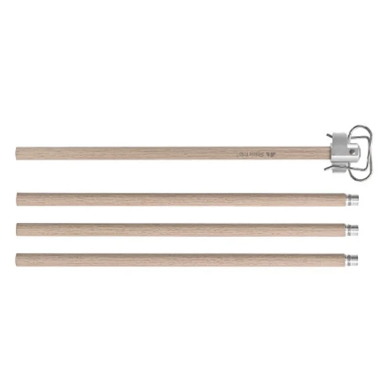 Classy-Shinetrip Light Pole Portable Wood Color Aluminum Alloy Outdoor Camping Picnic Fishing BBQ Lantern Stand