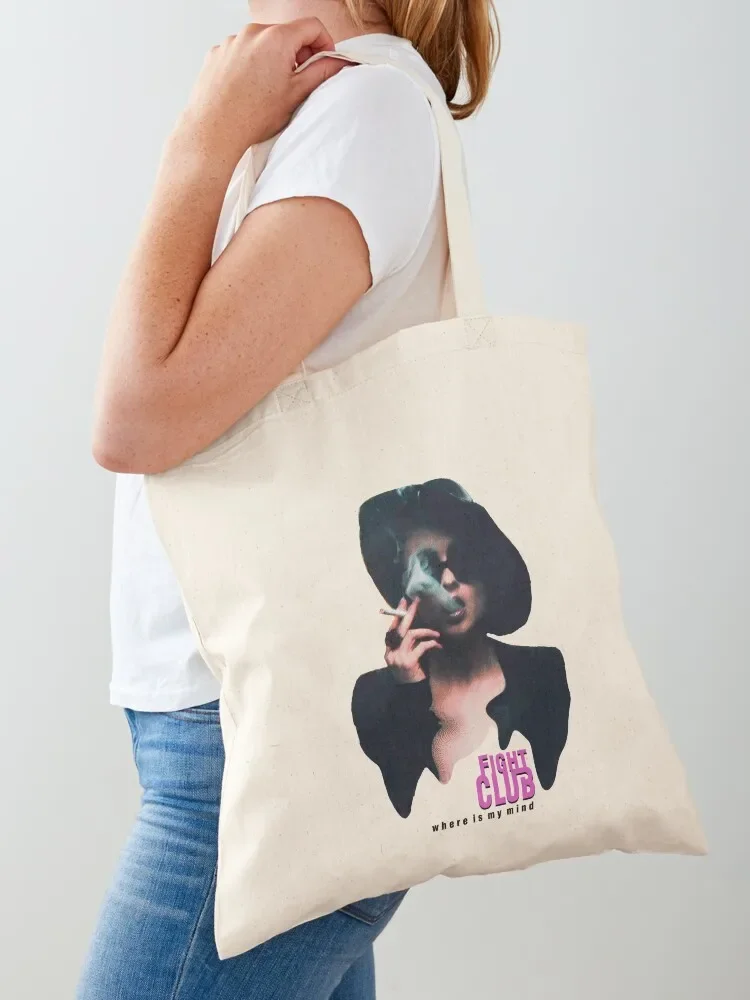 Marla Singer smoking Fight club , Where is my mind Helena Bonham Carter Tote Bag tote bag woman Canvas bag for women