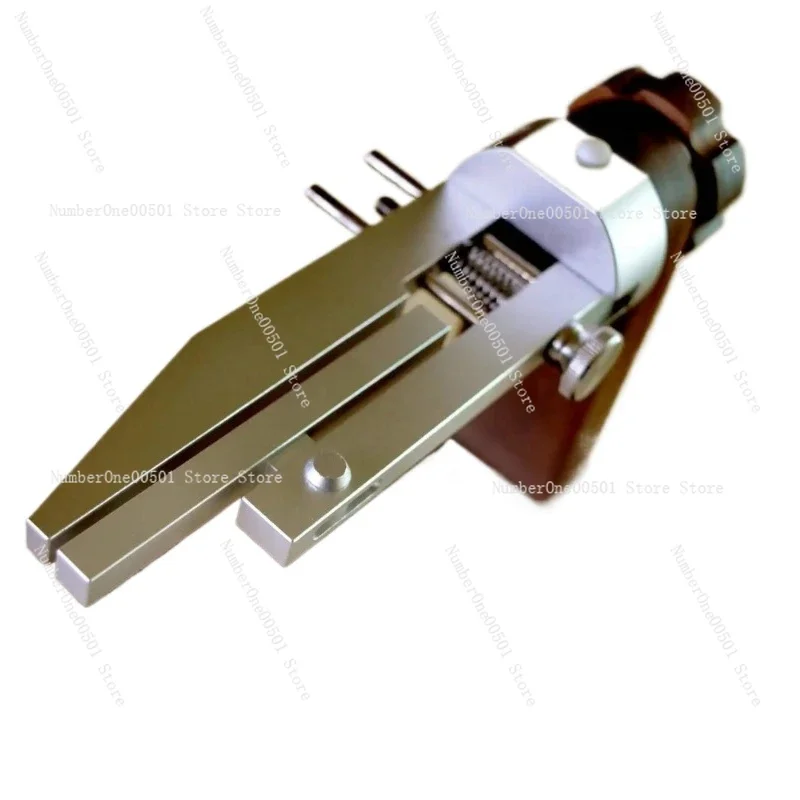 DIY Watch Band Edge Oil Clamp With Black Walnut Base Hand Leather Strap Oiling Grinding Auxiliary Clip Tools Watchband Holder