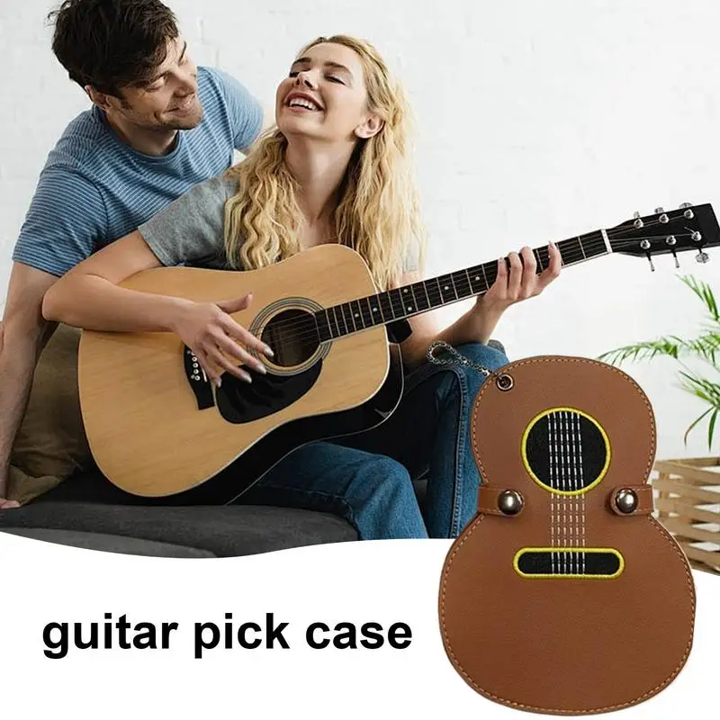 Guitar Pick Holder Case Guitar Picks Case Keychain Picks Storage Bag Picks Storage Pouch Box Variety Pack Picks Storage Pouch