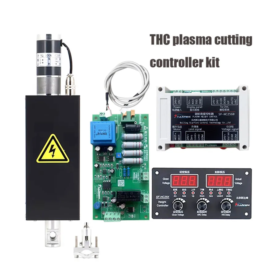 

SF-2100C + комплект станка для плазменной резки THC JYKB-100-DC24V100 мм подъемный корпус + контроллер высоты резака SF-HC25K + SF-RF06A