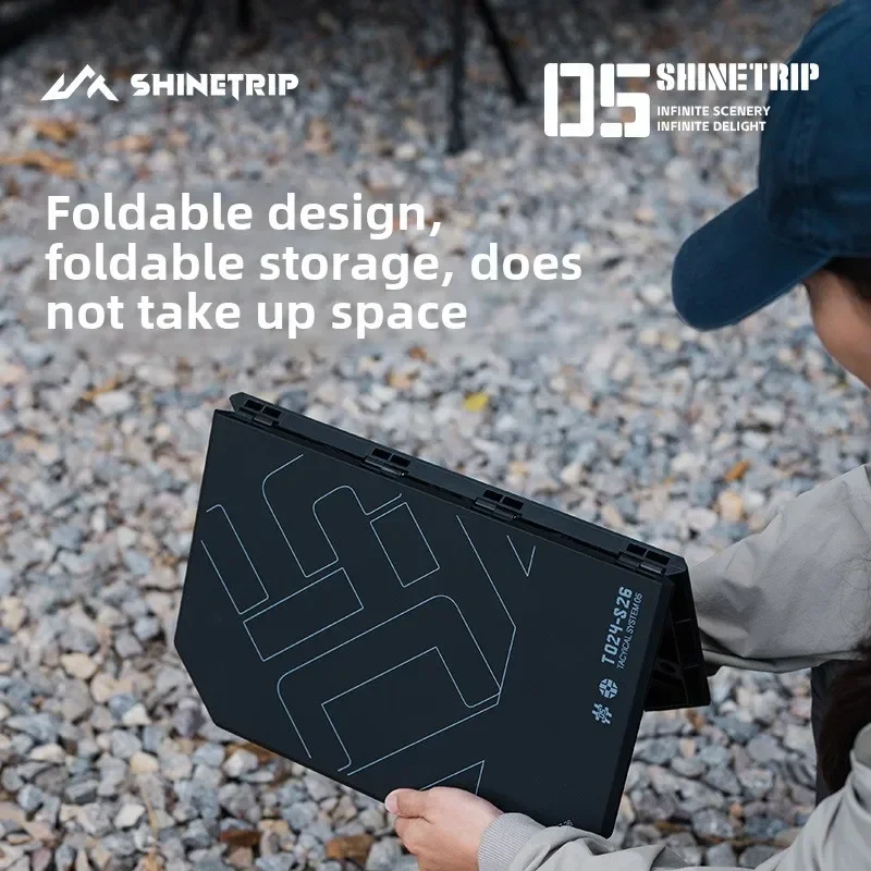 ShineTrip Outdoor Opvouwbare Campingtafel Kunststof Aluminiumlegering Multifunctionele Verstelbare Schrijfopbergtafel Outdoor Producten