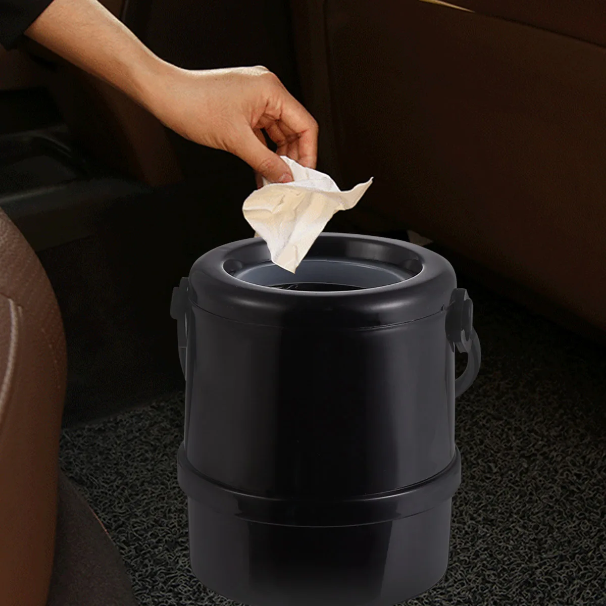 

Trunk Organizer Car Storage Bucket Seat Back Umbrella Holder Garbage Can Large Diameter Heat Resistant Foldable for Most