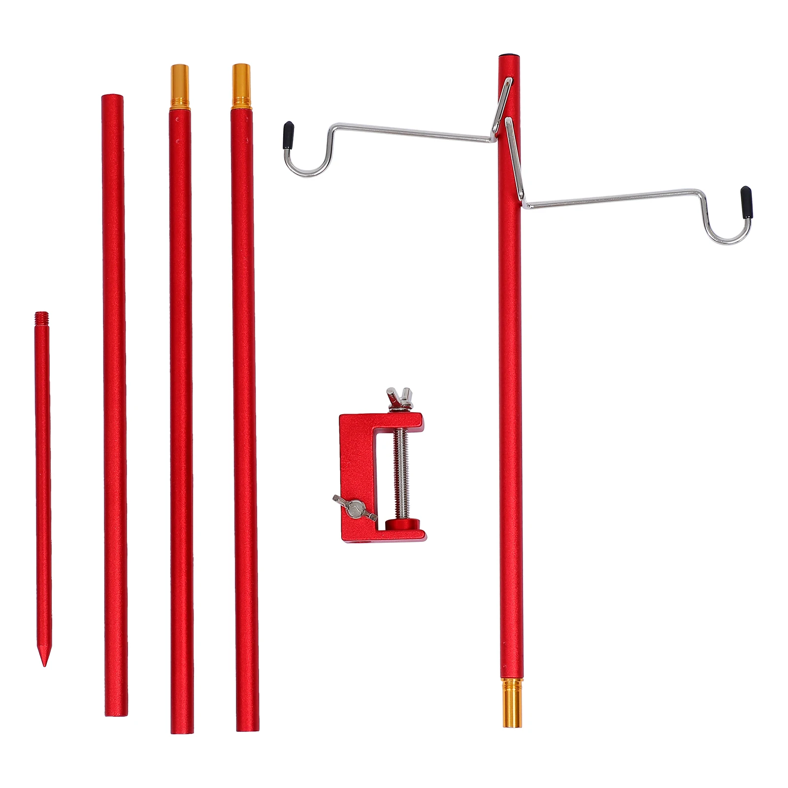 

Brackets Metal Lamp Pole Light Stand Hanging Hook Holder Camping Supplies Support Lantern