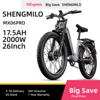 Shengmilo MX06PRO Adult Electric Bicycle 2000W Men's E-Mountain ebike 48V840WH Battery,26 Inch Fat Tire Men's Electric Bike